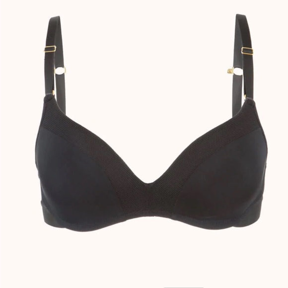 Lively No-Wire Push-Up Bra in Jet Black - size 34C - Picture 2 of 14